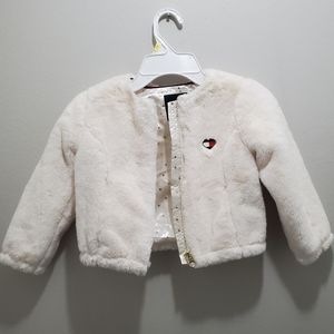 Girls 3T faux fur Tommy Hilfiger jacket coat